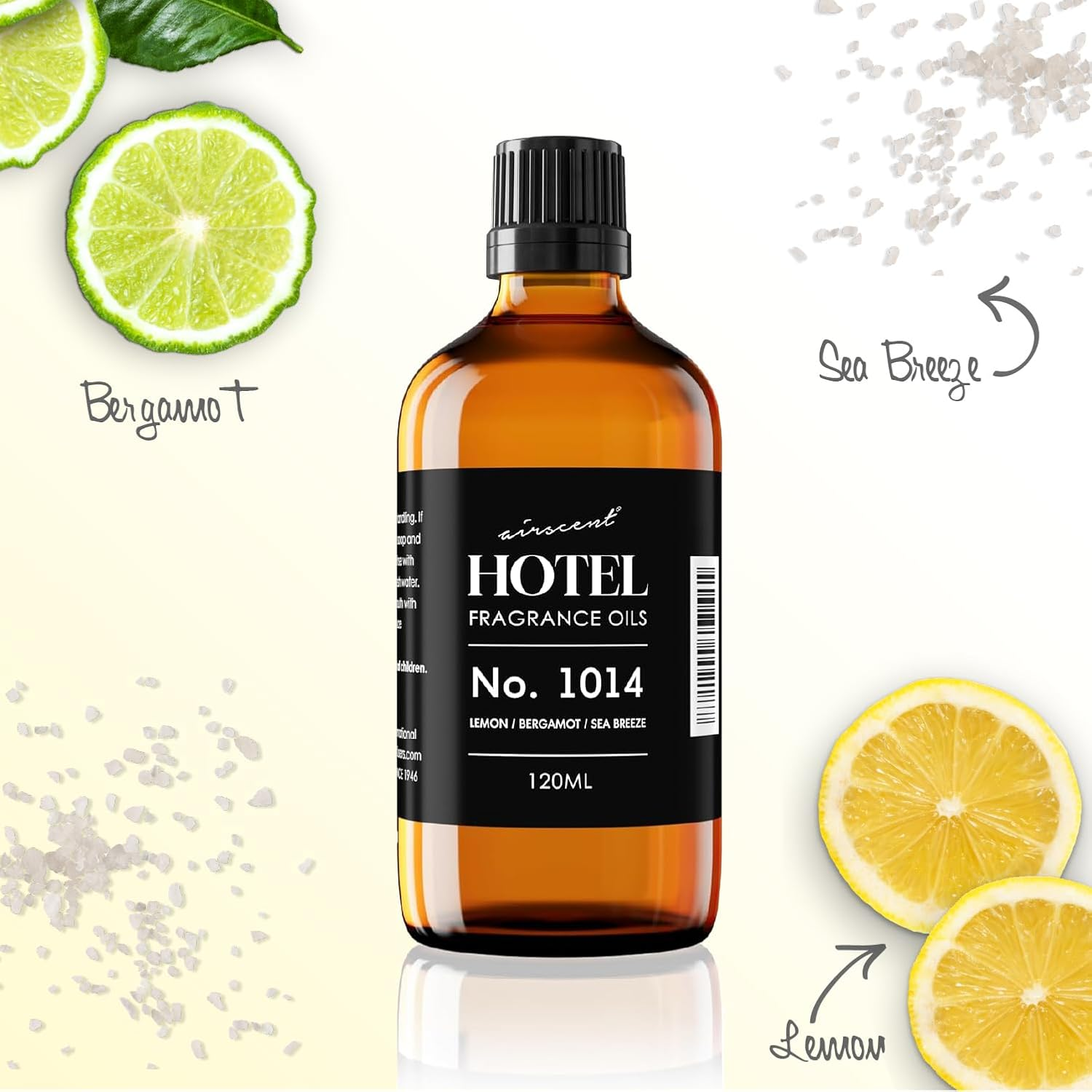 Save 25% off on AirScent Hotel Diffuser Oil No. 1014 Lemon Bergamot Sea Breeze
