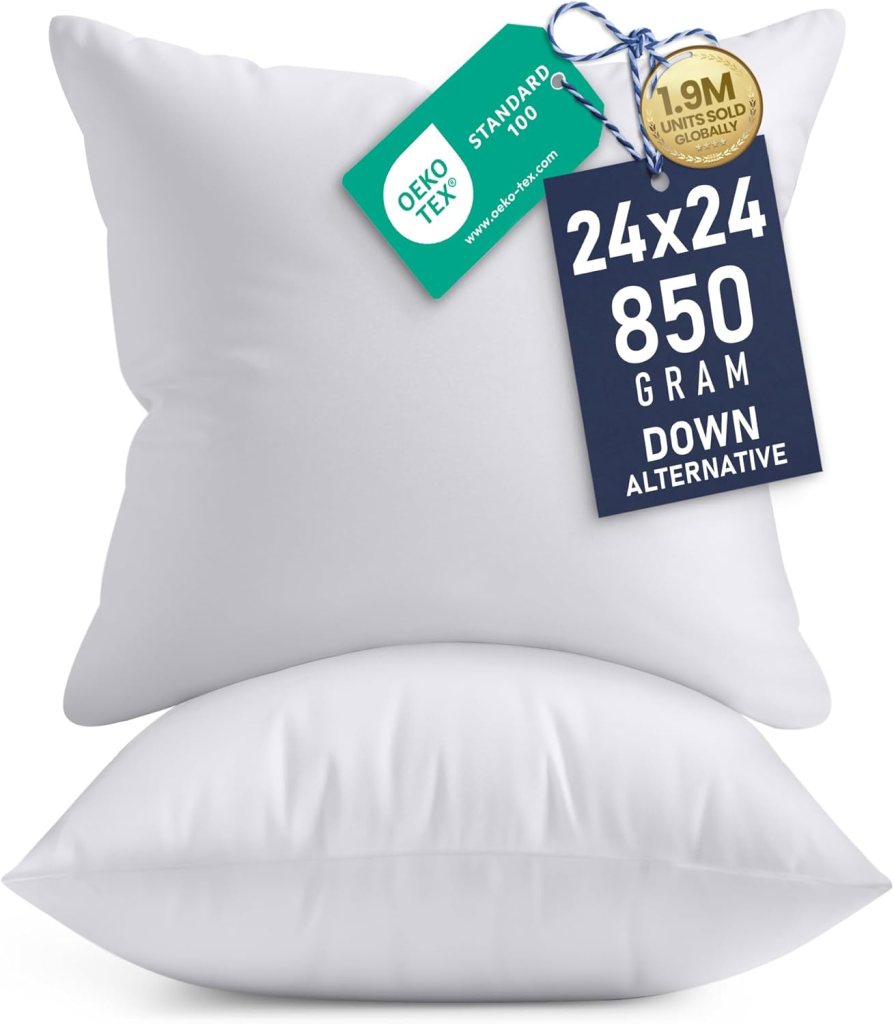 Utopia Bedding 24x24 Pillow Inserts