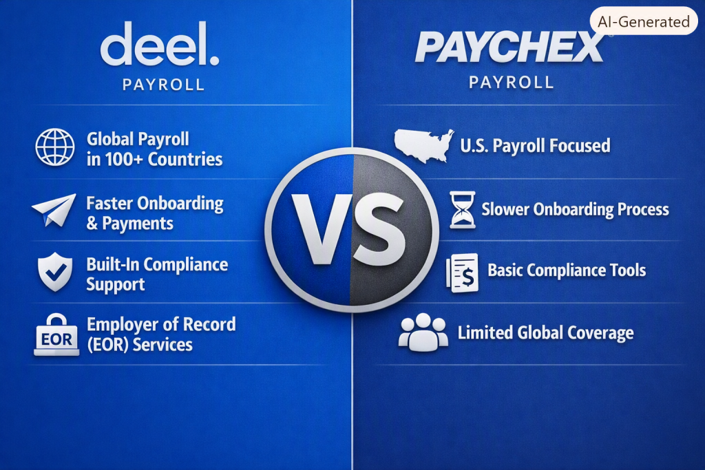 Compare Deel Payroll vs Paychex